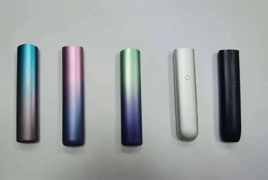 Gradient e-cigarette casings - Anodizing