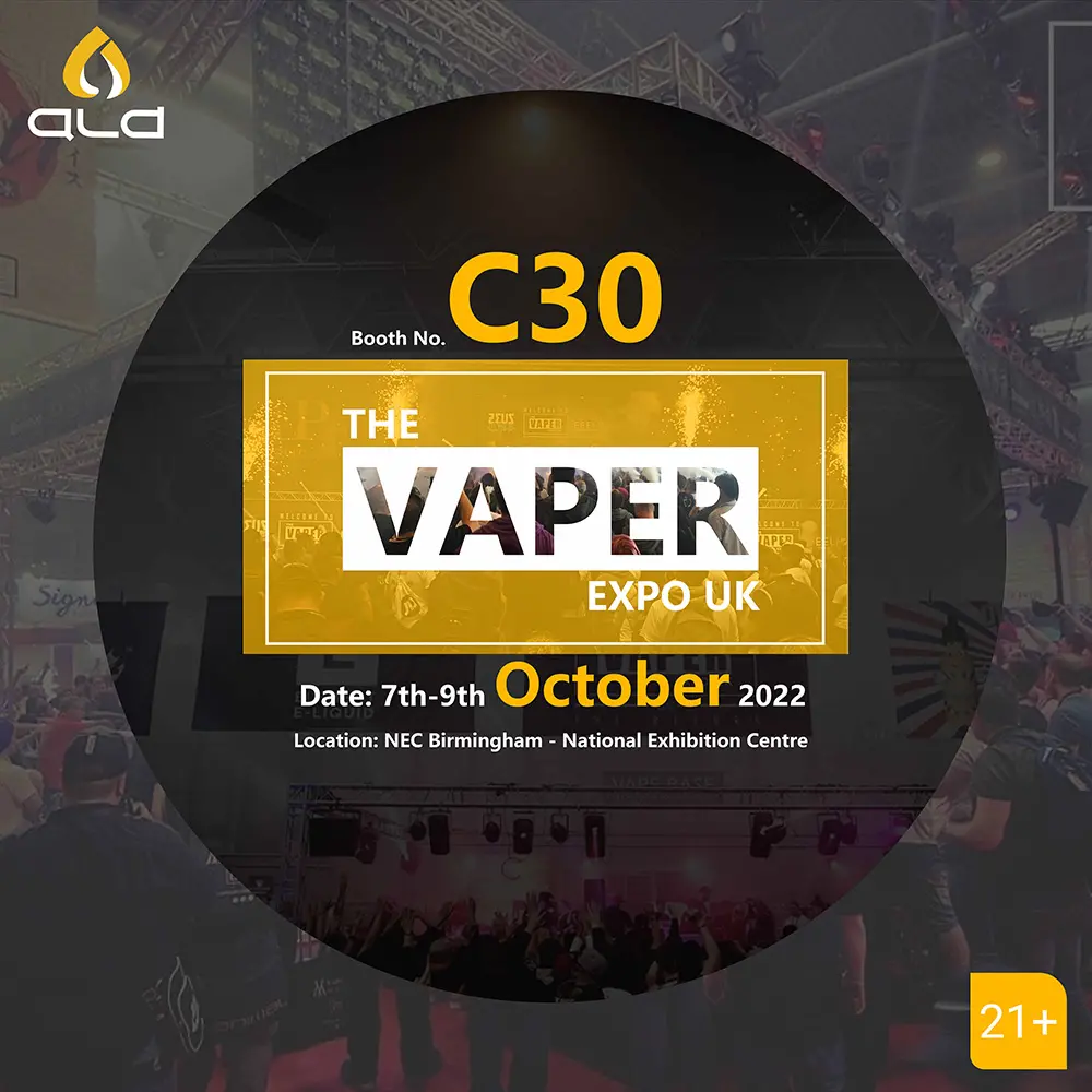 Vaper Expo UK 2022 ALD invitation