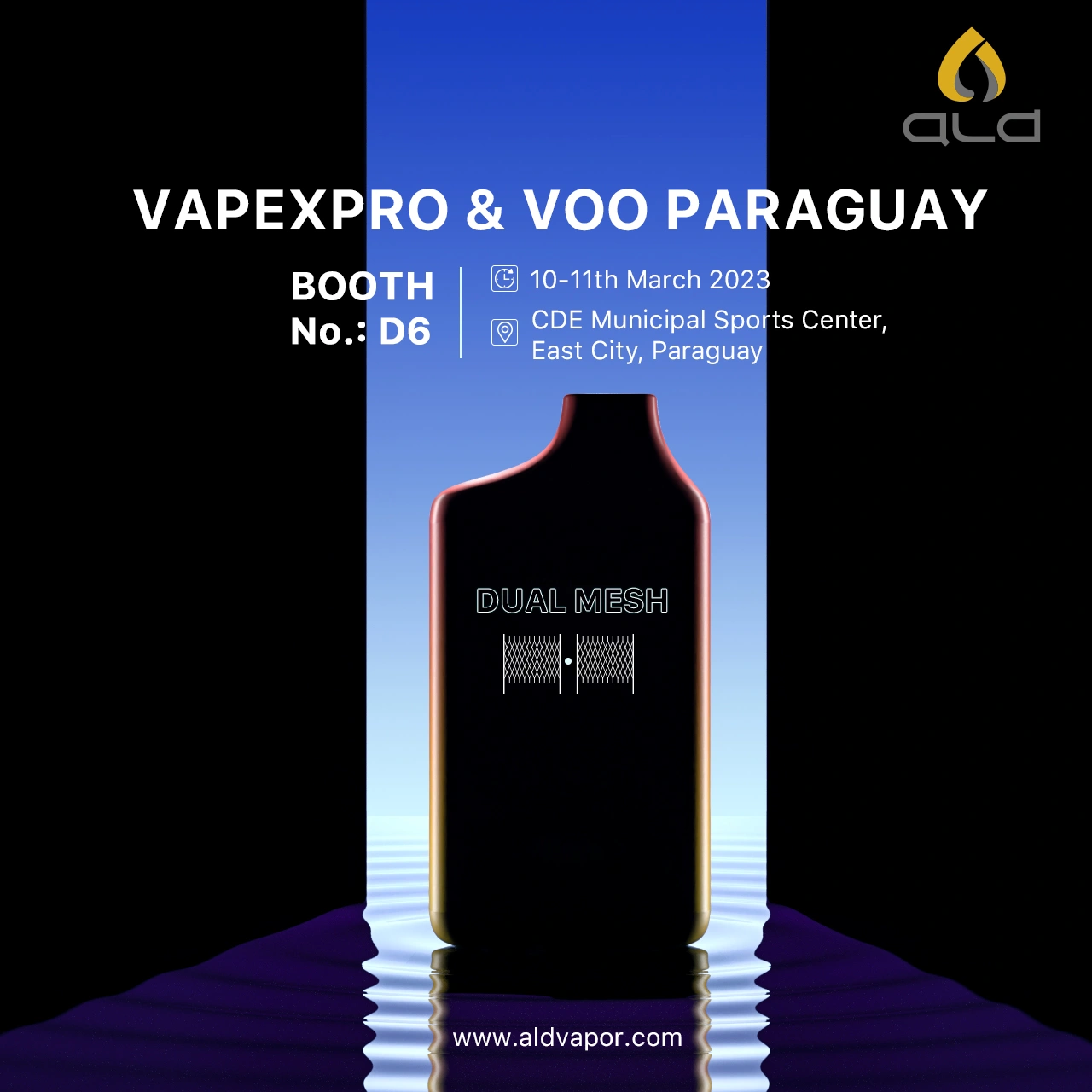 Vapexpro 2023 Paraguay Invitation card 