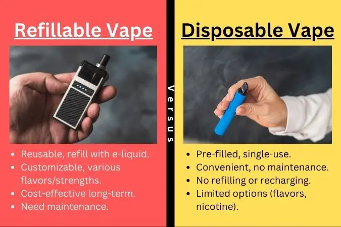 Refillable Pod Vapes vs. Disposable Vapes