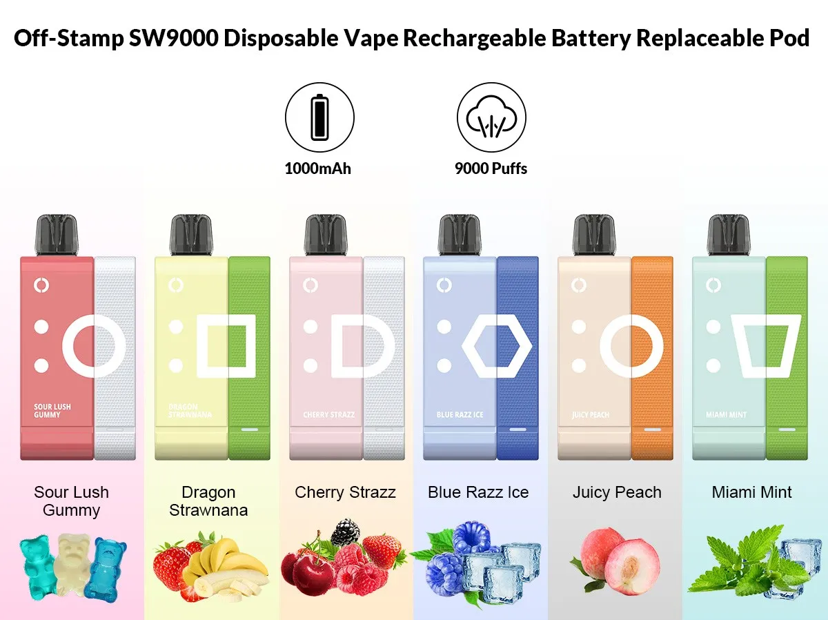 Off-Stamp SW9000 Disposable Vape Flavors