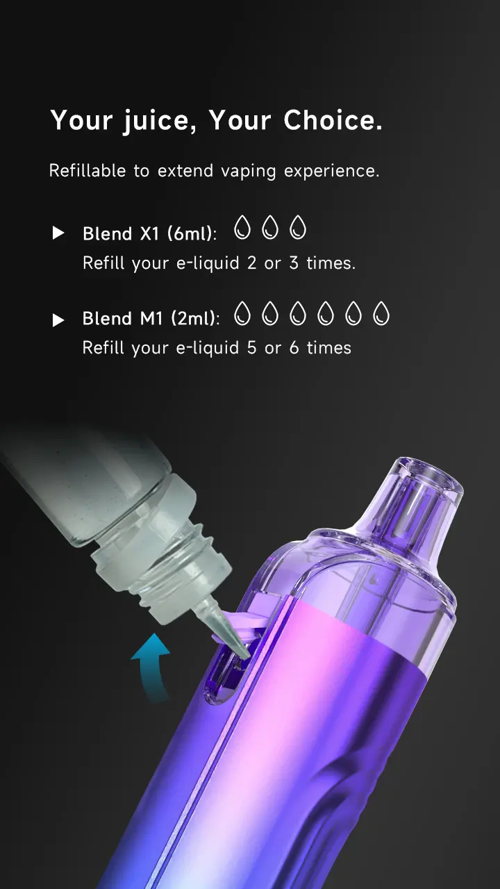 Blend X1& M1 Refiilable Disposable Vape AH2603 & AH2308