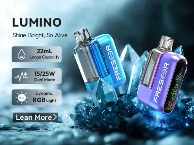 LUMINO - 22,000 puffs Disposable Vape, Crystal View RGB Light